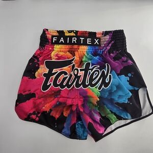 Fairtex "Funky Soul" Black Muay Thai Shorts MMA size Large